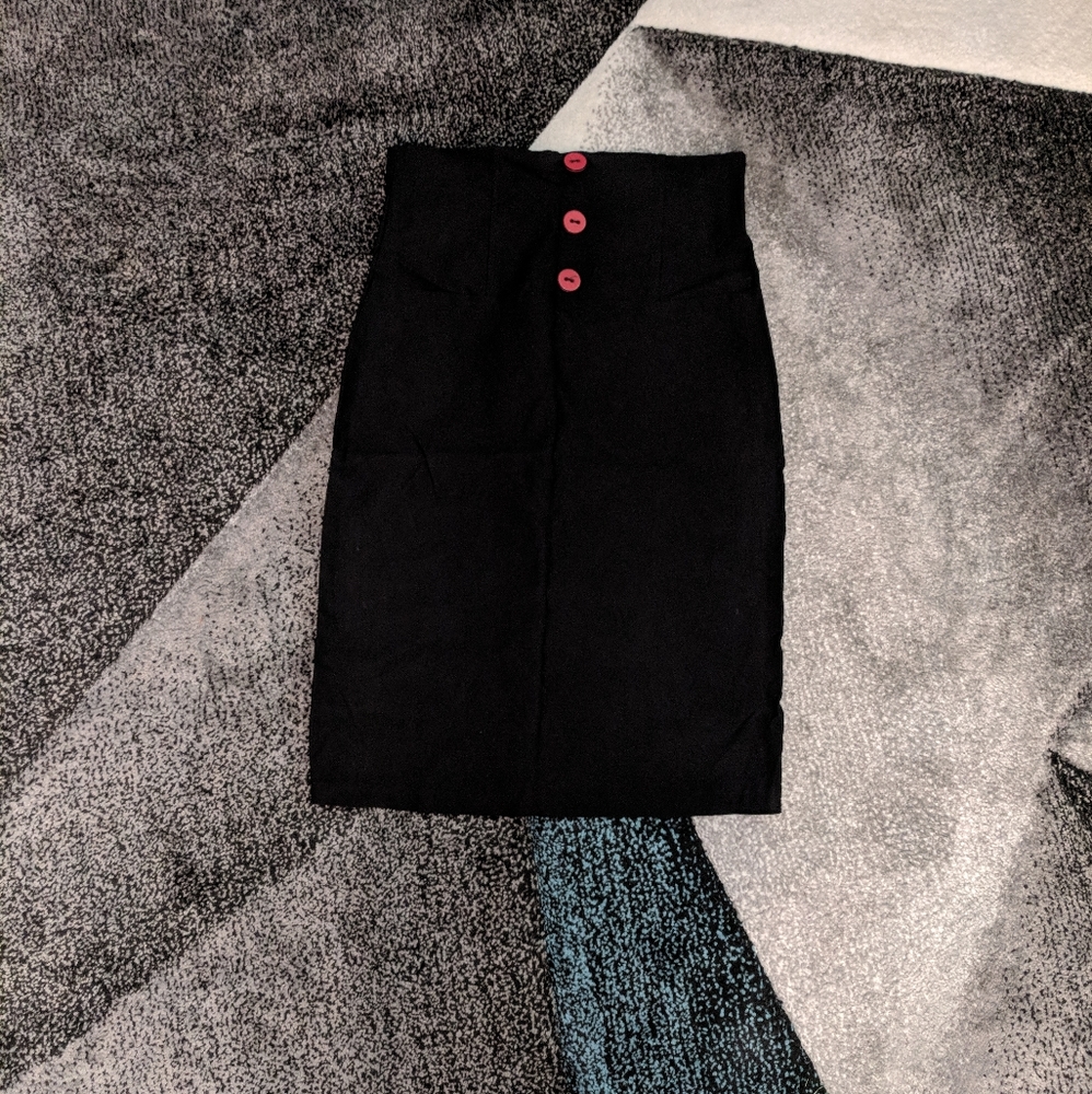 High Waisted Pencil Skirt